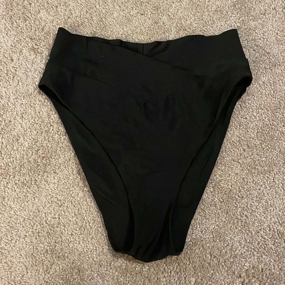 Aerie crossover high cut cheeky bathing suit bottom